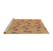 Sideview of Machine Washable Transitional Orange Rug, wshpat2969brn