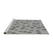 Sideview of Machine Washable Transitional Cloud Gray Rug, wshpat2969gry