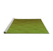 Sideview of Machine Washable Transitional Pistachio Green Rug, wshpat297grn