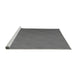 Sideview of Machine Washable Transitional Carbon Gray Rug, wshpat297gry