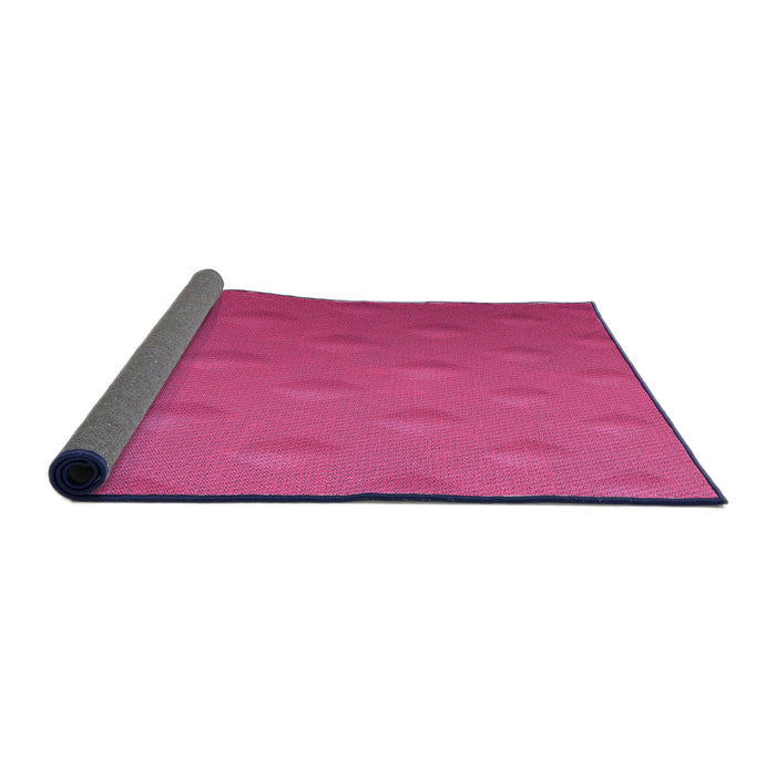 Thickness of Patterned Neon Pink Rug, pat297pur