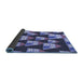 Thickness of Patterned Purple Mimosa Purple Rug, pat2970blu