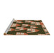 Sideview of Machine Washable Transitional Dark Bronze Brown Rug, wshpat2970brn