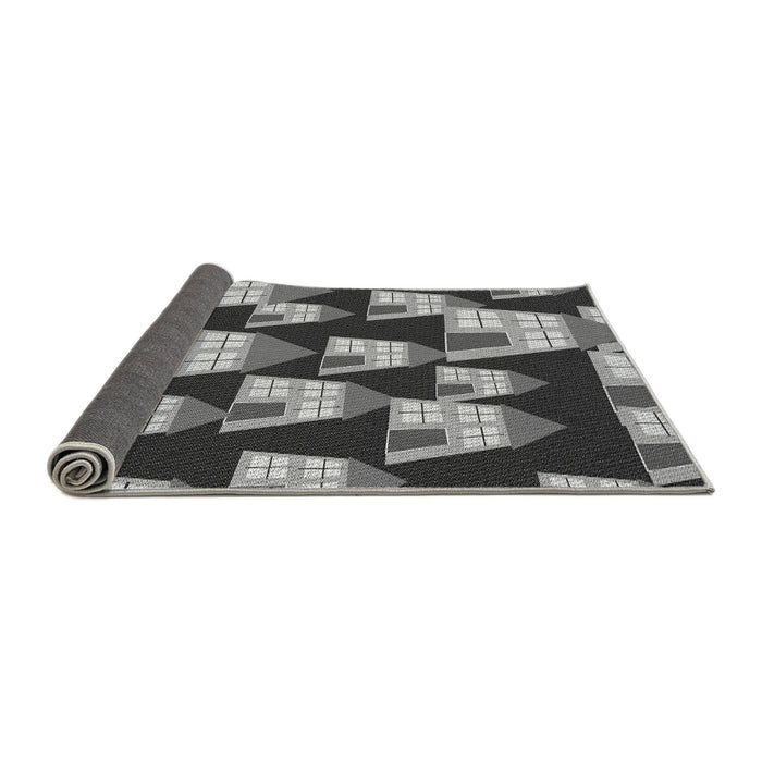 Thickness of Patterned Cloud Gray Rug, pat2970gry