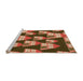 Sideview of Machine Washable Transitional Peru Brown Rug, wshpat2970org