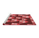 Sideview of Machine Washable Transitional Red Rug, wshpat2970rd