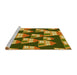 Sideview of Machine Washable Transitional Dark Bronze Brown Rug, wshpat2970yw