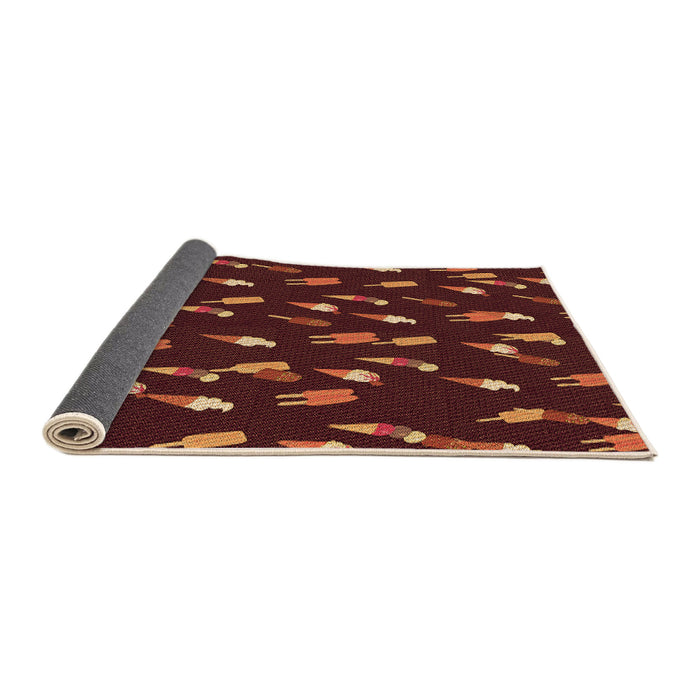 Thickness of Patterned Red Rug, pat2971org