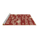 Sideview of Machine Washable Transitional Orange Rug, wshpat2972brn