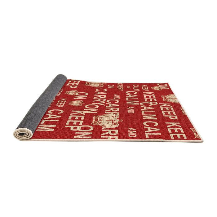 Thickness of Patterned Red Rug, pat2972org