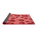 Thickness of Patterned Red Rug, pat2974rd
