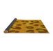 Thickness of Patterned Mahogany Brown Rug, pat2974yw