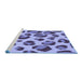 Sideview of Machine Washable Transitional Deep Periwinkle Purple Rug, wshpat2975blu