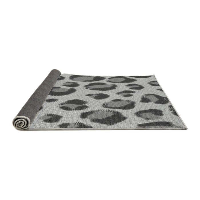 Thickness of Patterned Silver Gray Rug, pat2975gry