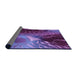 Thickness of Patterned Purple Rug, pat298pur