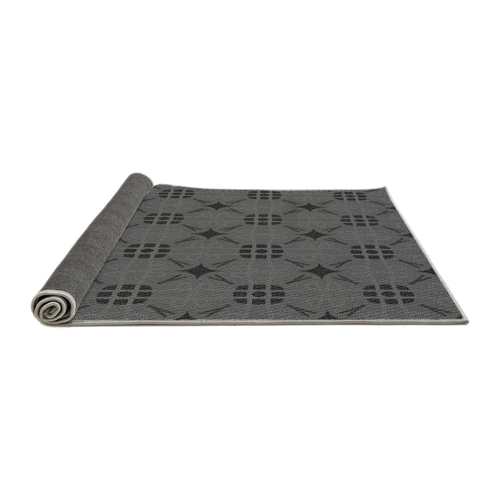 Thickness of Patterned Silver Gray Rug, pat2984gry
