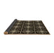 Thickness of Patterned Black Rug, pat2985brn