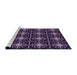 Sideview of Machine Washable Transitional Lilac Purple Rug, wshpat2985pur