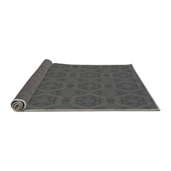 Thickness of Patterned Silver Gray Rug, pat2986gry