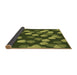 Thickness of Patterned Pistachio Green Rug, pat2988brn