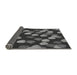 Thickness of Patterned Charcoal Black Rug, pat2988gry