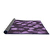 Thickness of Patterned Plum Purple Rug, pat2988pur