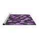 Sideview of Machine Washable Transitional Plum Purple Rug, wshpat2988pur