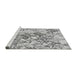 Sideview of Machine Washable Transitional Gray Rug, wshpat2989gry