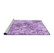 Sideview of Machine Washable Transitional Purple Rug, wshpat2989pur