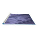 Sideview of Machine Washable Transitional Purple Rug, wshpat299blu