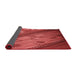 Thickness of Patterned Red Rug, pat299rd