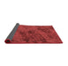 Thickness of Patterned Red Rug, pat2990rd