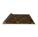 Thickness of Patterned Saddle Brown Rug, pat2991brn