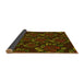 Thickness of Patterned Dark Yellow Green Rug, pat2991yw