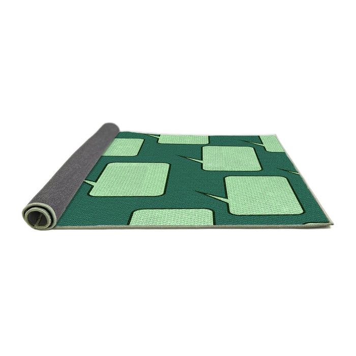 Thickness of Patterned Light Green Rug, pat2993grn