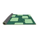 Thickness of Patterned Light Green Rug, pat2993grn