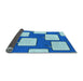 Thickness of Patterned Blue Rug, pat2993lblu