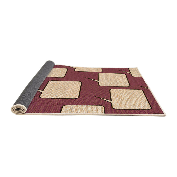 Thickness of Patterned Pastel Orange Rug, pat2993org