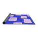 Thickness of Patterned Mauve Purple Rug, pat2993pur