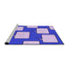 Sideview of Machine Washable Transitional Mauve Purple Rug, wshpat2993pur