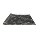 Thickness of Patterned Charcoal Black Rug, pat2994gry