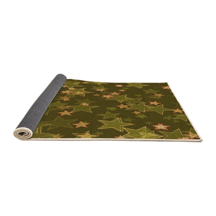 Thickness of Patterned Bakers Brown Rug, pat2994org