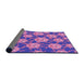 Thickness of Patterned Purple Rug, pat2995pur