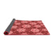 Thickness of Patterned Red Rug, pat2995rd