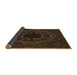 Thickness of Patterned Saddle Brown Rug, pat2996brn