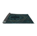 Thickness of Patterned Blue Rug, pat2996lblu