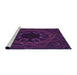 Sideview of Machine Washable Transitional Dark Purple Rug, wshpat2996pur