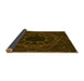 Thickness of Patterned Dark Bronze Brown Rug, pat2996yw