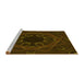 Sideview of Machine Washable Transitional Dark Bronze Brown Rug, wshpat2996yw