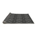 Thickness of Patterned Charcoal Black Rug, pat2998gry